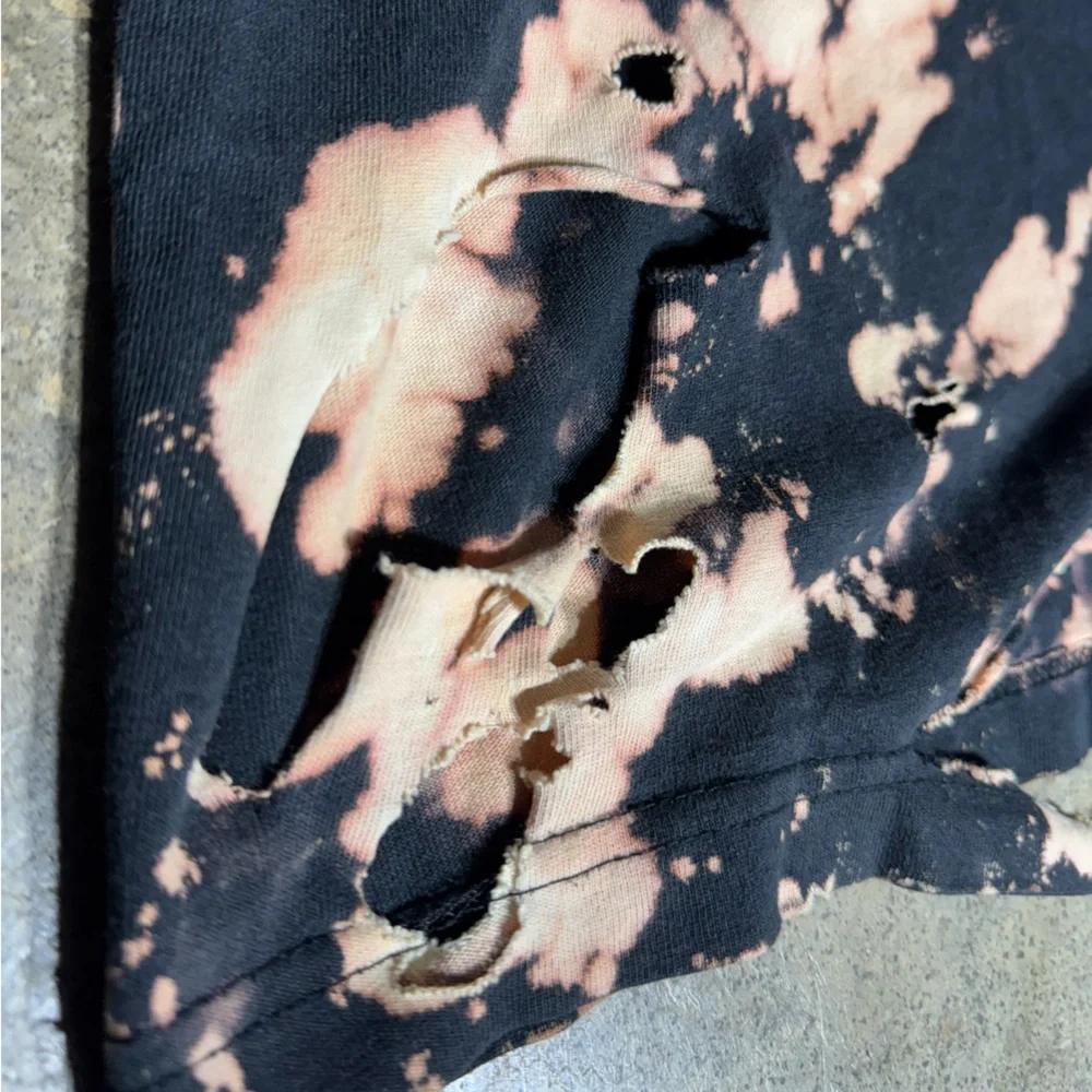 Vintage Dickies Distressed Acid-Wash 100% Cotton Black Short Sleeve Shirt - Picture 4 of 6